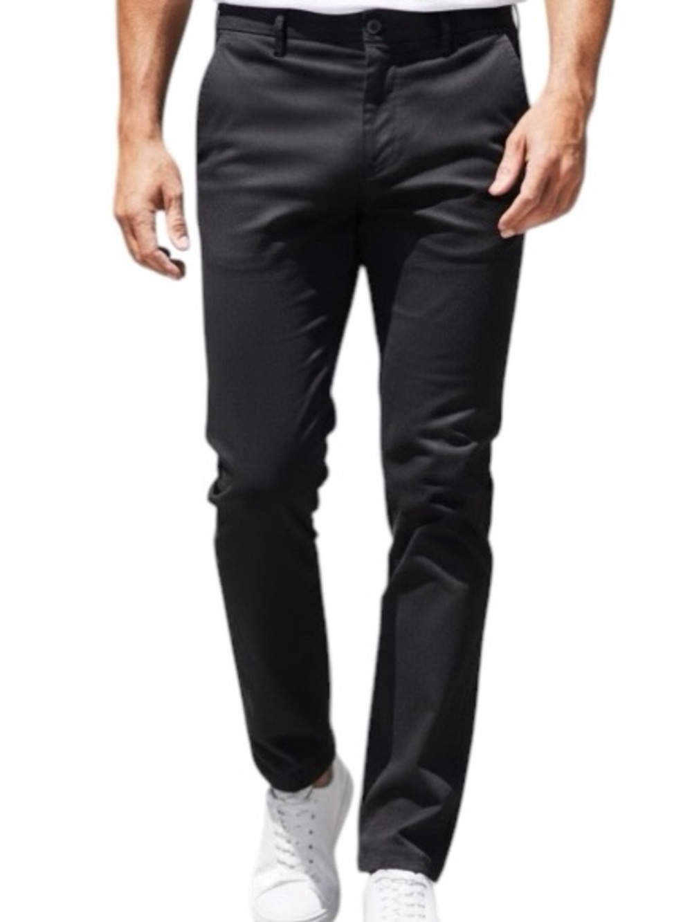 Dockers Black Men's Pants Flat Front Modern Straight Fit Size 38x32